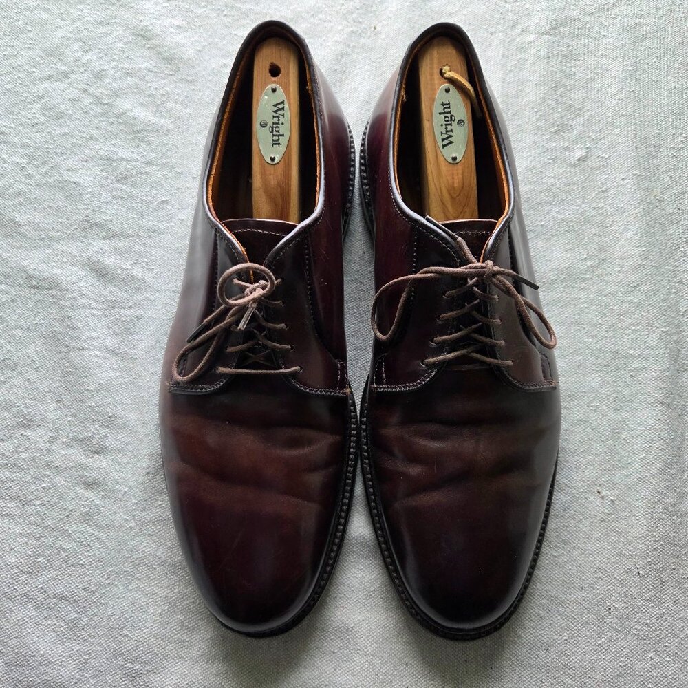 Alden 990 Shell Cordovan Plain Toe Blucher Shoes Mens Size 11 B/D